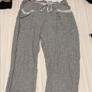Free People Heather Gray Barrel lounge Pants